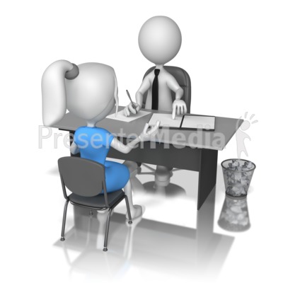 Stick Figure Interviewing Women - Education and School - Great Clipart