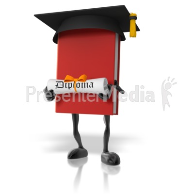 Book With Diploma Presentation clipart