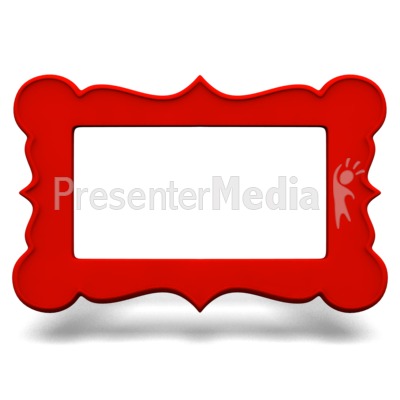 Ornate Picture Frame Presentation clipart