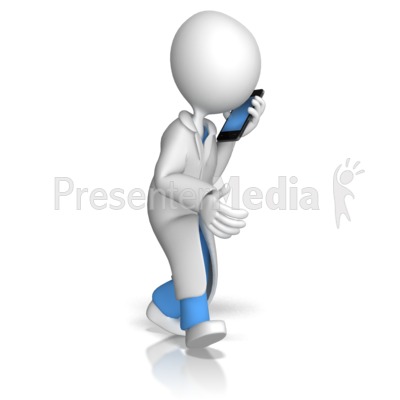 Doctor Or Nurse Talking On Phone Signs And Symbols Great Clipart For Presentations Www Presenter Medi