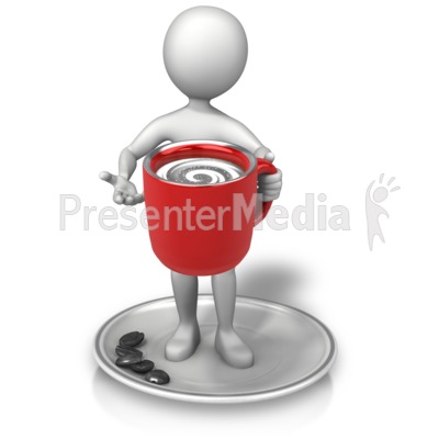 Coffee Break Swirl Presentation clipart