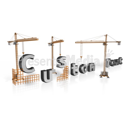 Crane Custom Text Presentation clipart