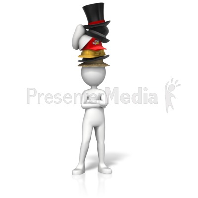 Sporting Many Hats Presentation clipart