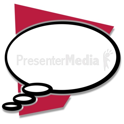 Simple Thought Expression Presentation clipart