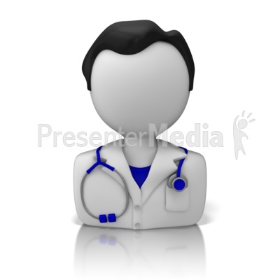 Male Doctor or Nurse Icon Presentation clipart