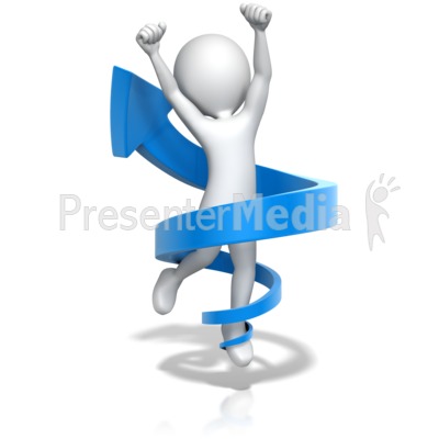 Figure Jump for Joy in Up Arrow Presentation clipart