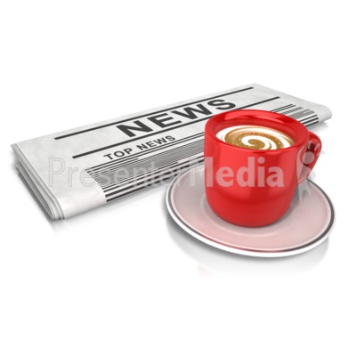 Coffee And News Presentation clipart