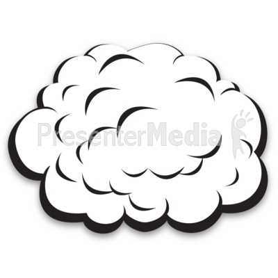 Single Plain Cloud Presentation clipart