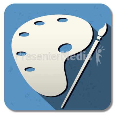 Art Square Icon Presentation clipart