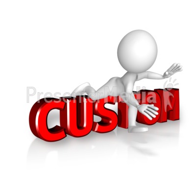 Figure Trips Custom Text Presentation clipart
