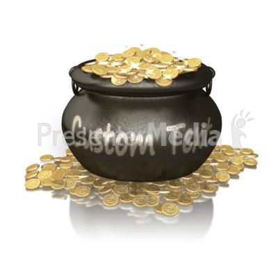 Custom Pot Of Gold Presentation clipart