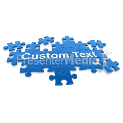 Puzzle Pieces Custom Presentation clipart