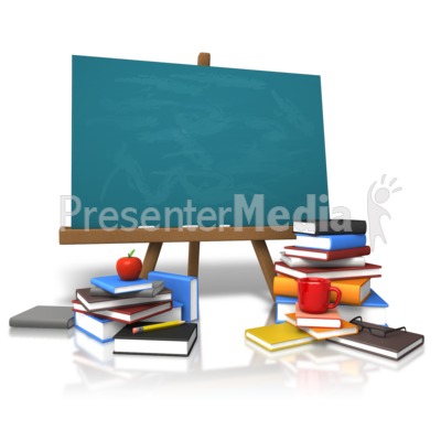 Classic Board Education Books Presentation clipart