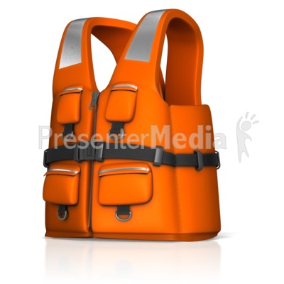 Rescue Life Jacket Presentation clipart