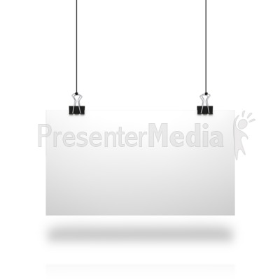 White Board String Presentation clipart