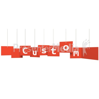 Custom Multi Level Sign Presentation clipart