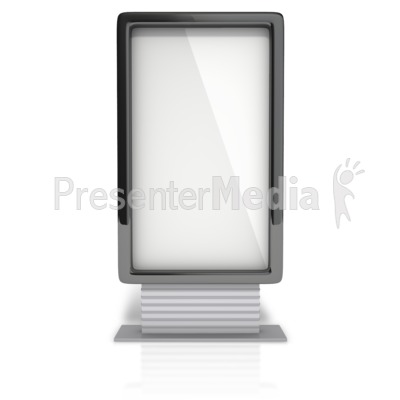 Vertical Billboard Sign Presentation clipart