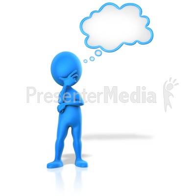 Pondering A Thought Presentation clipart