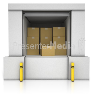 Loading Dock Boxes Presentation clipart