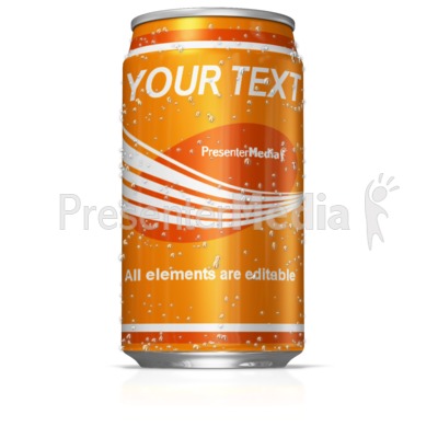 Custom Soda Can Presentation clipart