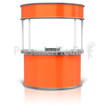 Circular Display Booth Presentation clipart
