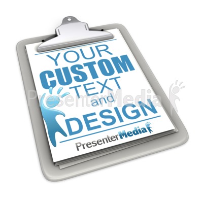 Custom Clipboard Presentation clipart
