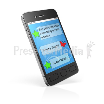 Smart Phone Custom Block Presentation clipart