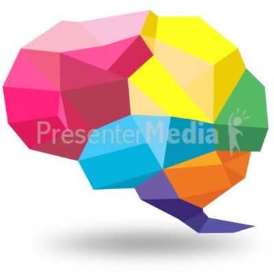 Creative Shaped Brain Presentation clipart