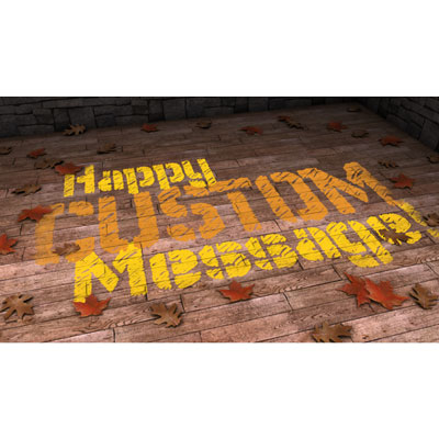 Message On Floor Custom Presentation clipart
