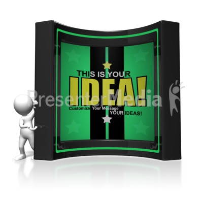 Presenting Box Feature Custom Presentation clipart