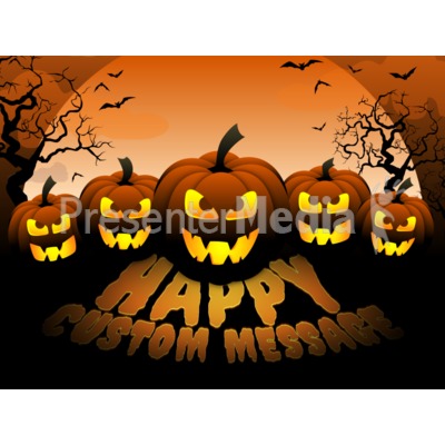 Scary Pumpkins Presentation clipart