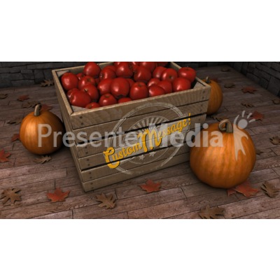 Autumn Crate Custom Presentation clipart