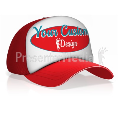 Custom Design Ball Cap Presentation clipart