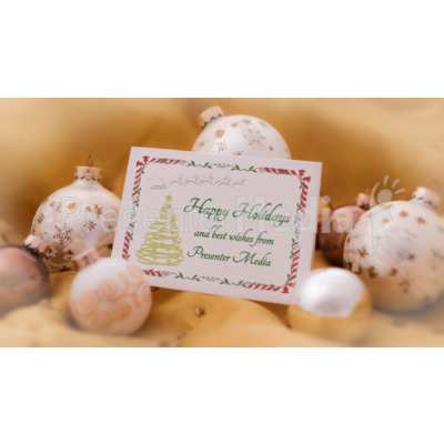 Golden Ornaments Custom Presentation clipart