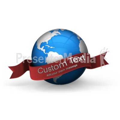 Blue Earth Custom Banner Presentation clipart