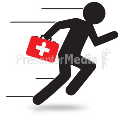 Figure Medical Run Presentation clipart