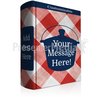 Custom Cookbook Presentation clipart