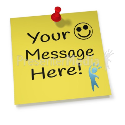 Custom Note Thumbtack Presentation clipart