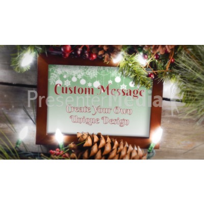 Garland Frame Custom Presentation clipart