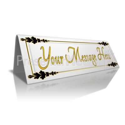 Custom Beveled Card Presentation clipart