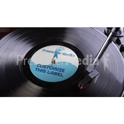 Lp Record Label Custom Presentation clipart