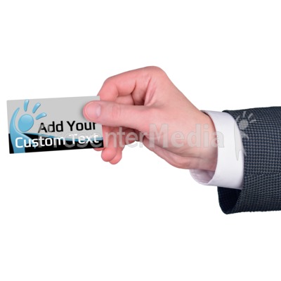 Business Card Hold Custom Presentation clipart