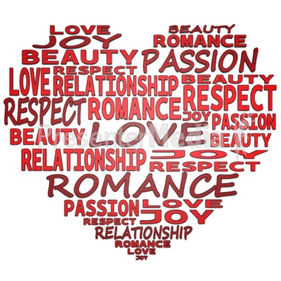 Heart Made Of Words Presentation clipart