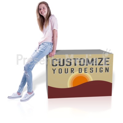 Teen Girl Lean Custom Presentation clipart