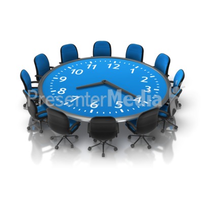 Meeting Time Table Presentation clipart