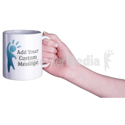 Woman Coffee Mug Custom Presentation clipart