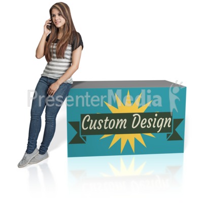 Young Girl Lean Custom Presentation clipart
