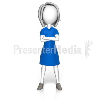 Power Stance Woman Presentation clipart