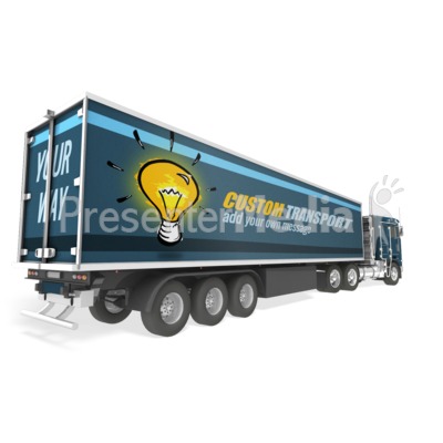 Semi Truck Custom Presentation clipart