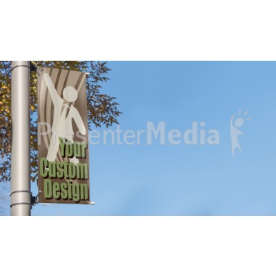 Pole Banner Custom Presentation clipart